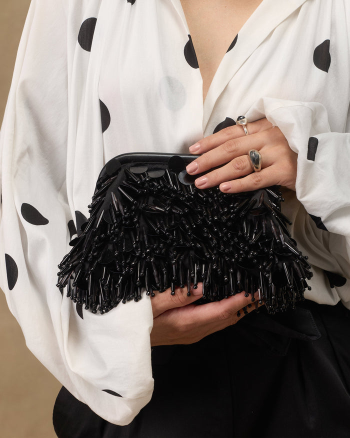 Starry Night Clutch - Black