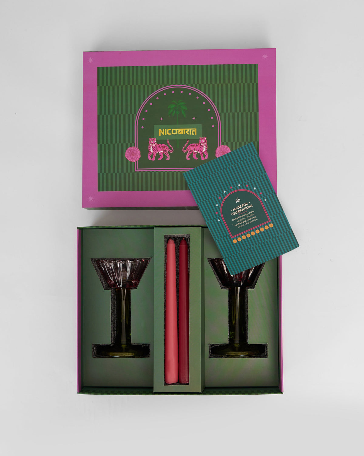 Ember Candle Holder and Taper Candle Set