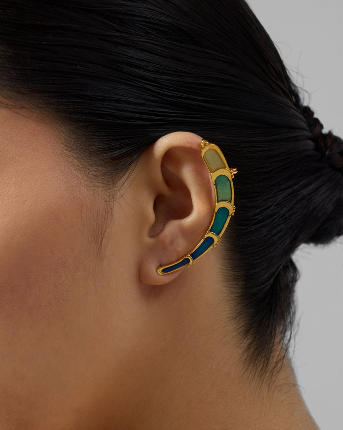 Rising Moon Earrings - Gold