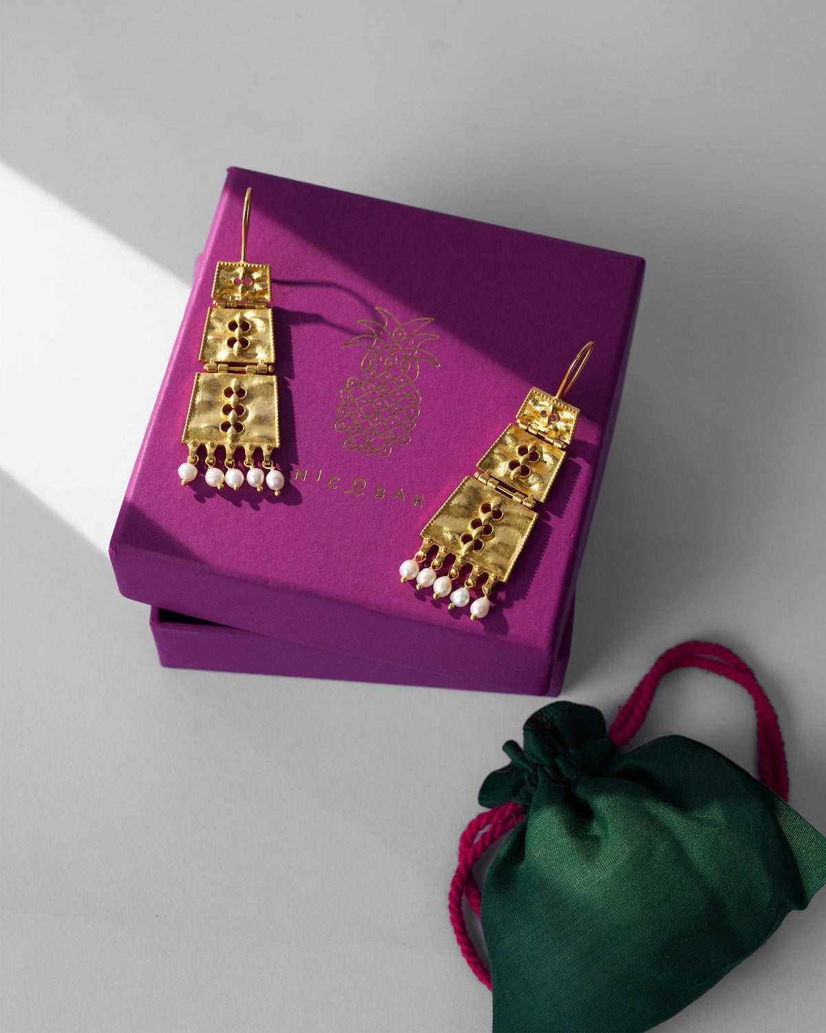 Column Earrings - Gold