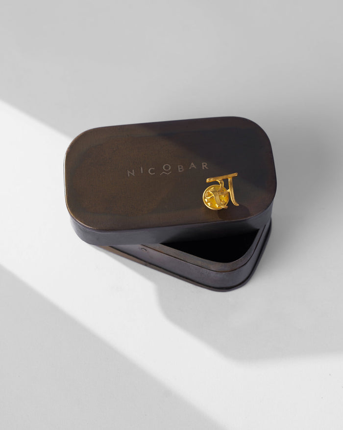 Alphabet- S Pin - Gold