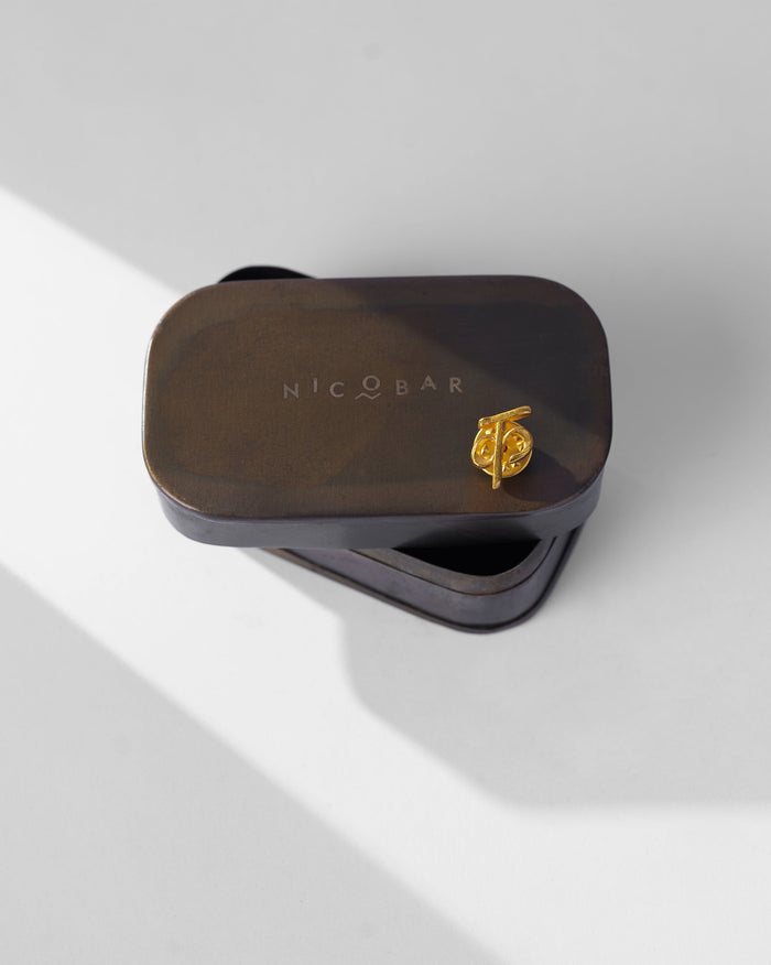 Alphabet- K Pin - Gold