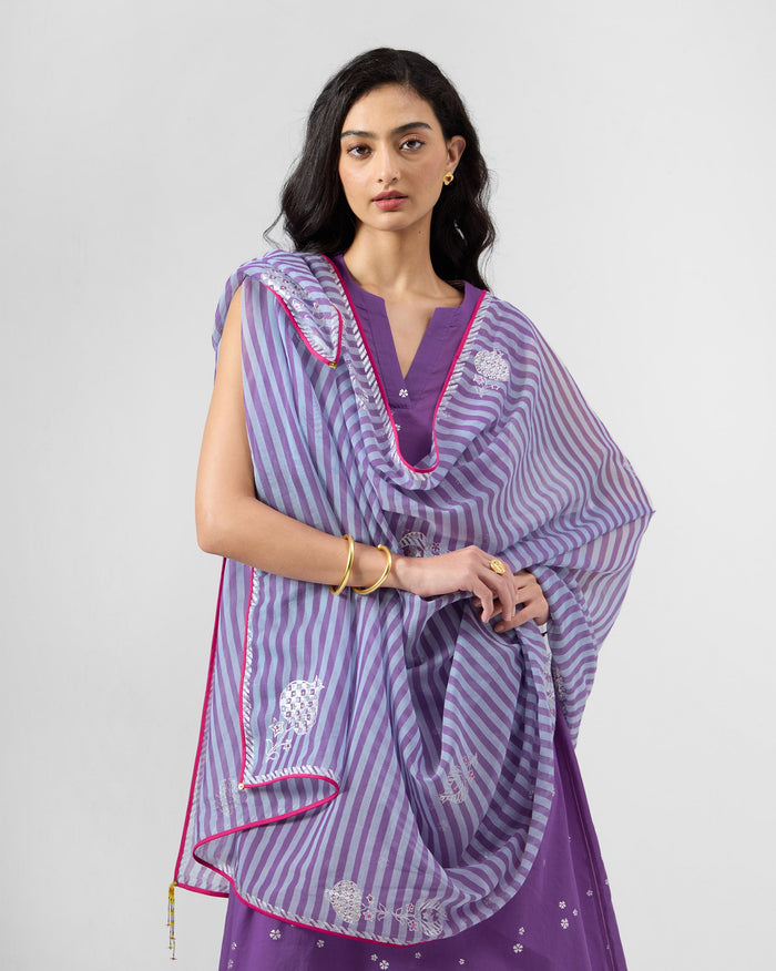 Vana Dupatta - Printed Cotton Silk