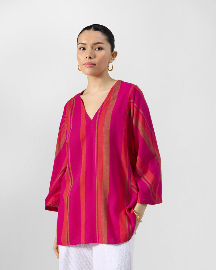 Anila Phiran - Linen Blend Loose Fit