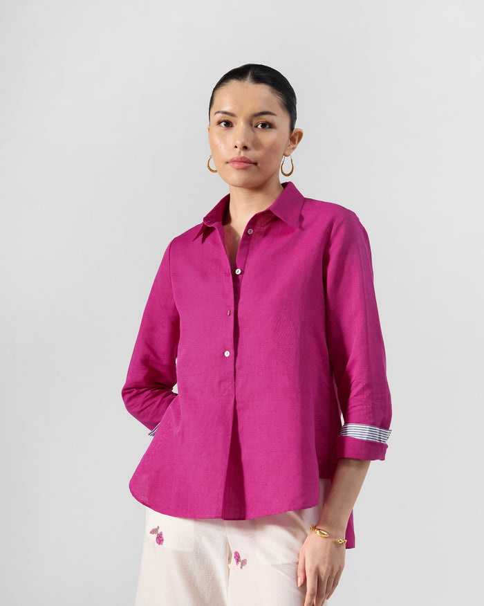 Mati Shirt - Linen Blend Regular Fit