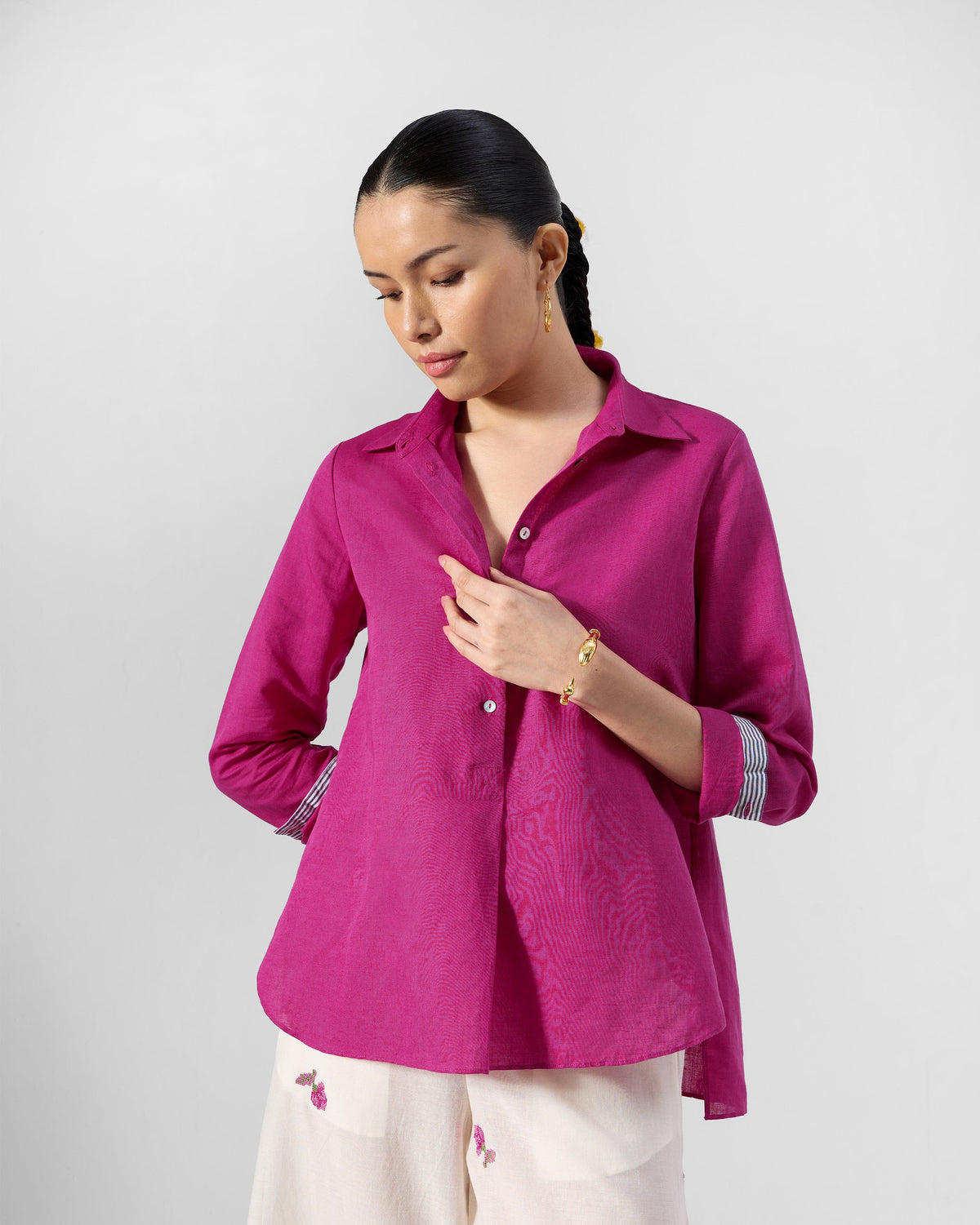 Mati Shirt - Linen Blend Regular Fit