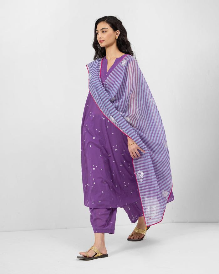 Tuni Kurta - Printed Cotton Blend