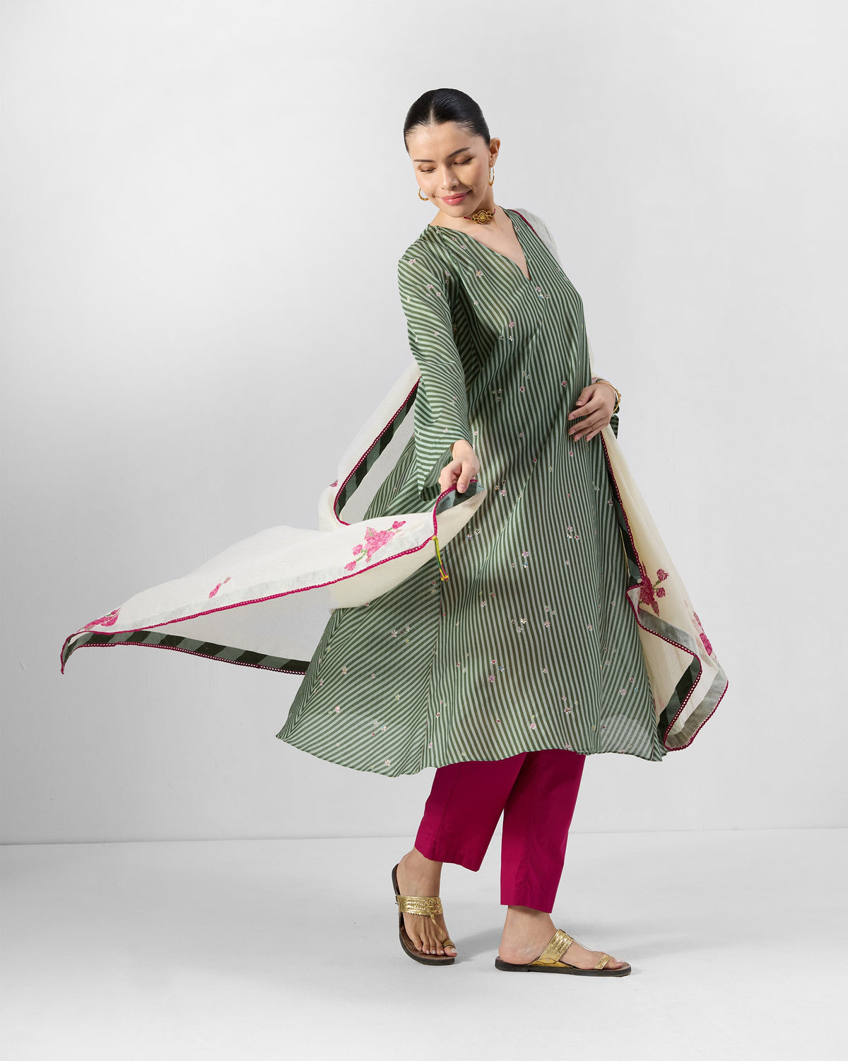 Kutch Kurta - Cotton Silk A-Line Fit