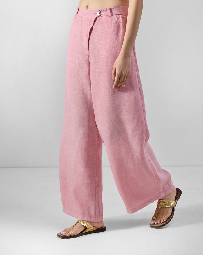 Avent Pants - 100% Linen A-Line Fit
