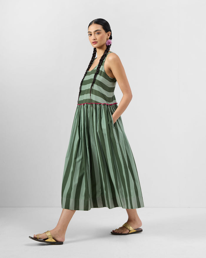 Nora Racerback Dress - Organic Cotton Voile A-Line Fit