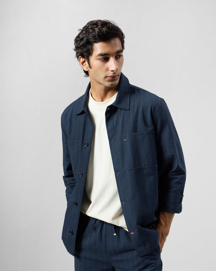Rayh Shacket - Cotton Blend Relaxed Fit