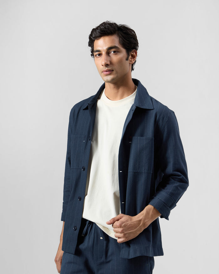 Rayh Shacket - Cotton Blend Relaxed Fit