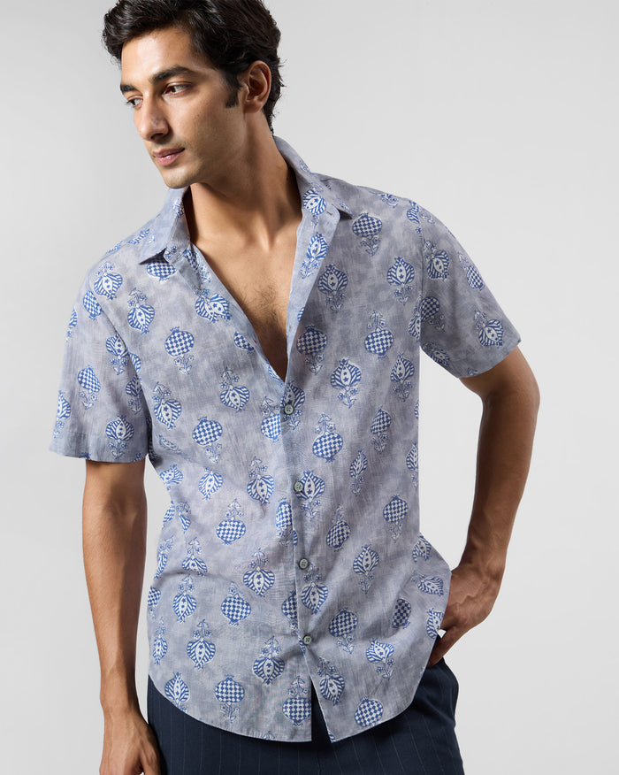 Ganga Shirt - Block-Printed Cotton