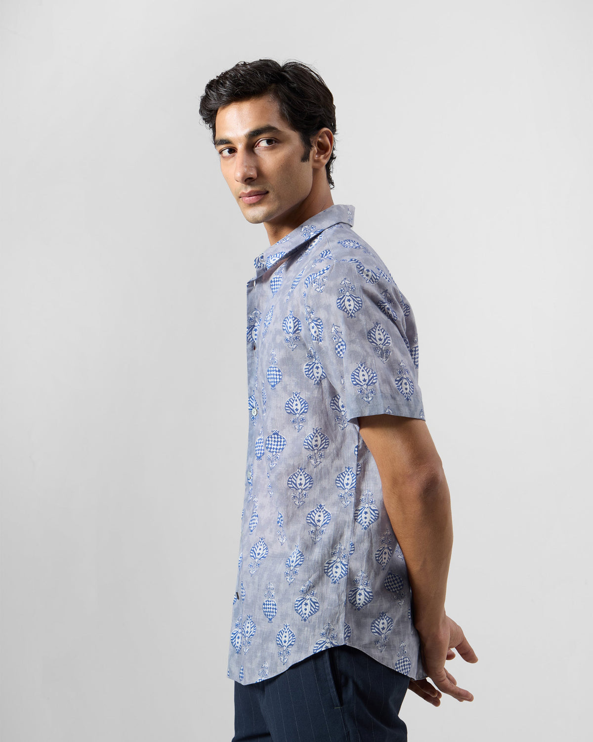 Ganga Shirt - Block-Printed Cotton