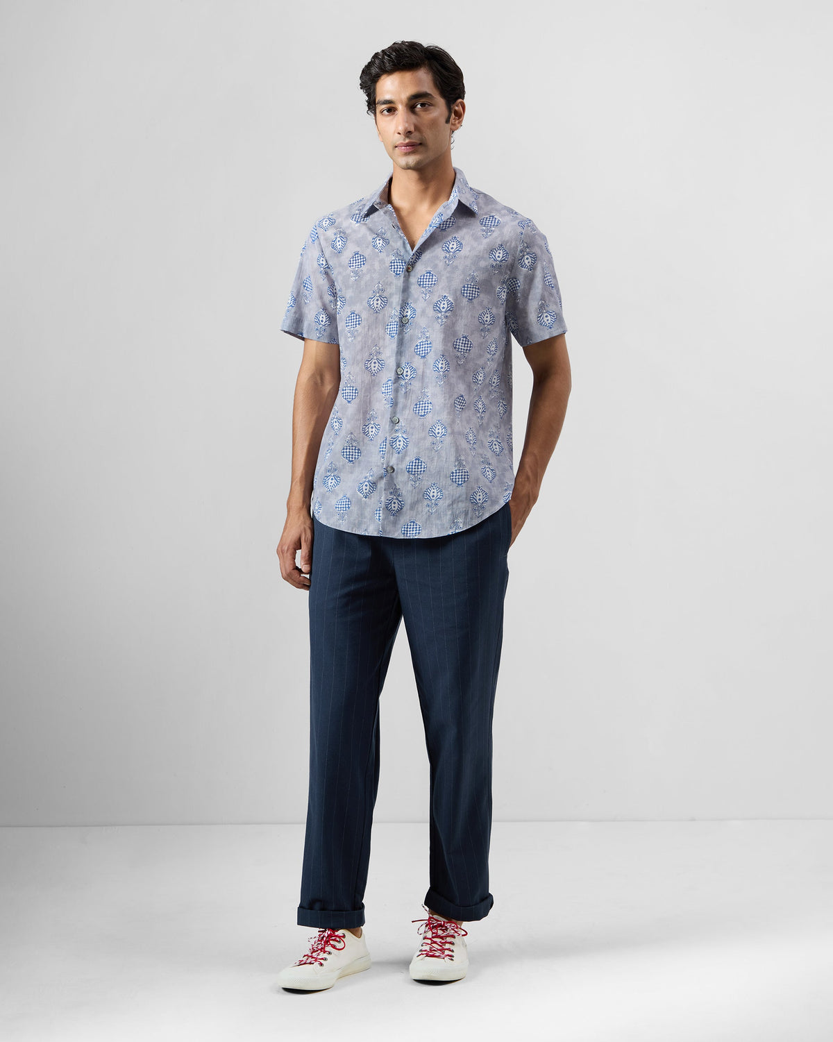 Ganga Shirt - Block-Printed Cotton