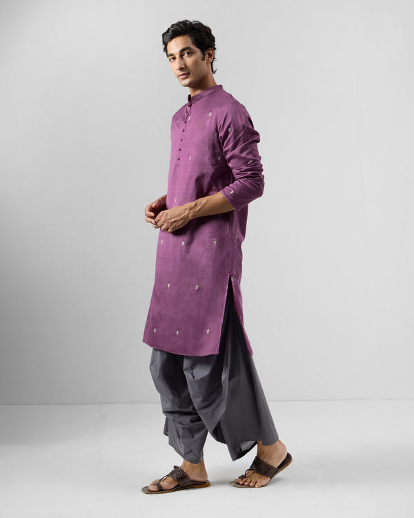 Zenith Kurta - Zari Cotton Silk Classic Fit