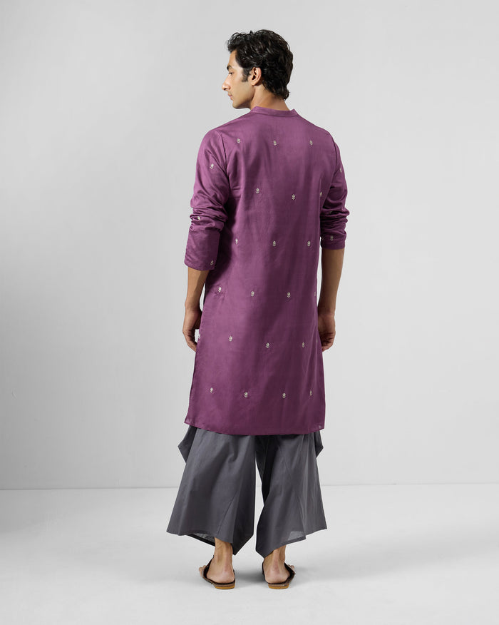 Zenith Kurta - Zari Cotton Silk Classic Fit