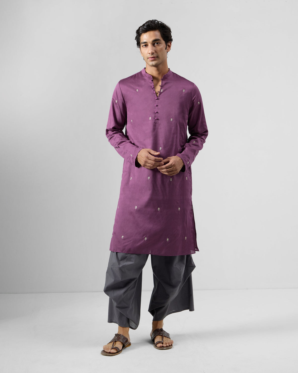 Zenith Kurta - Zari Cotton Silk Classic Fit