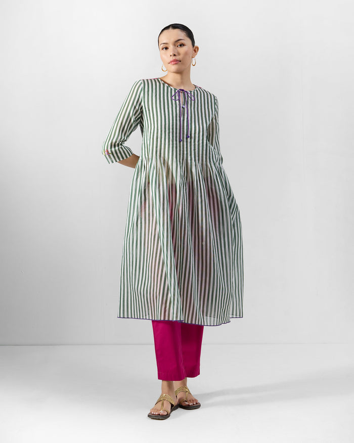 Konark Kurta - Cotton Silk A-Line Fit