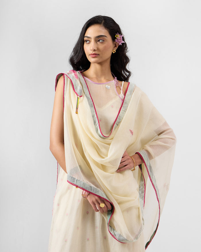 Godavari Dupatta - Embroidered Cotton Blend