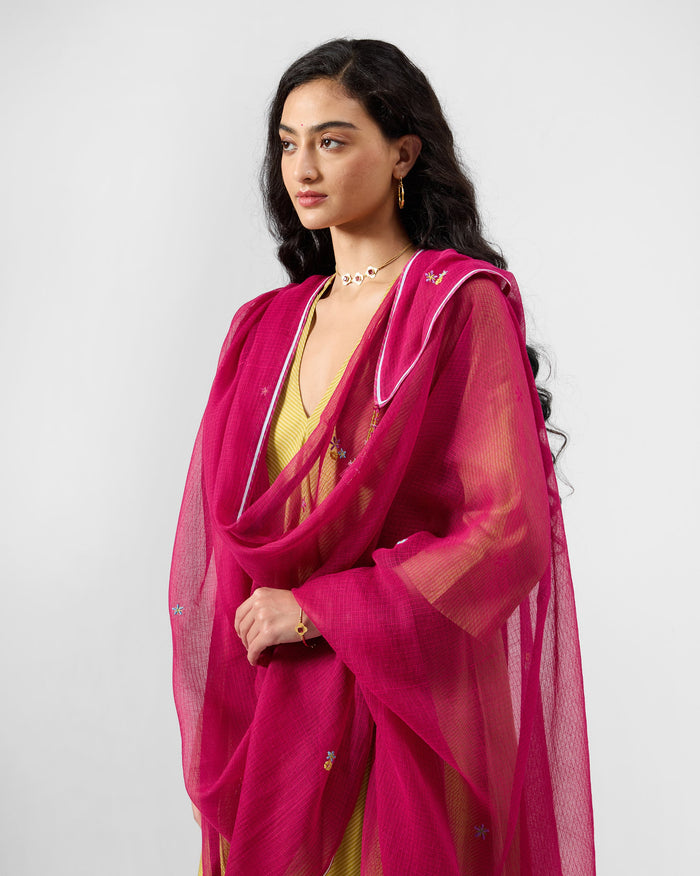 Sitra Dupatta - Embroidered Cotton Blend