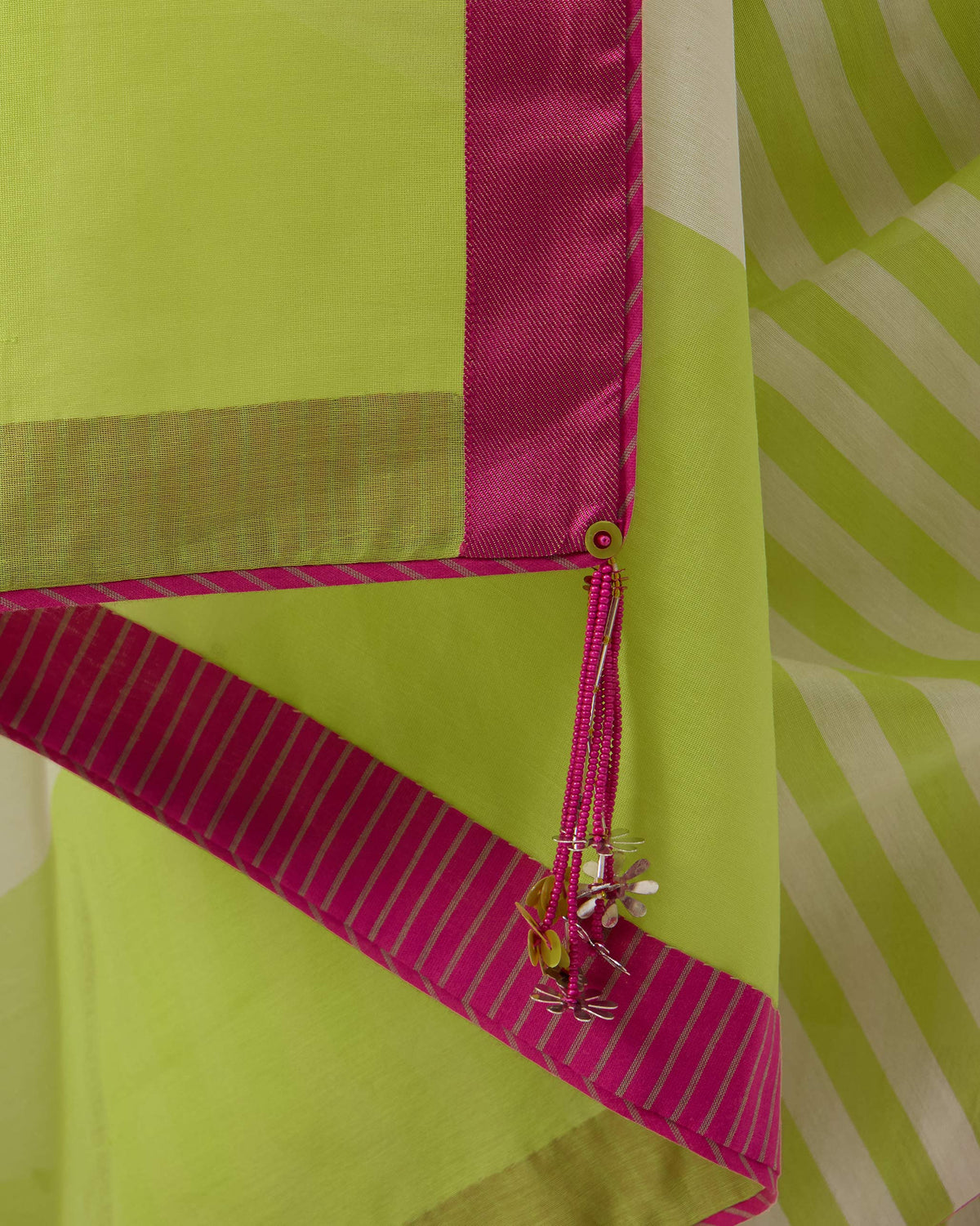 Veha Sari - Striped Cotton Silk
