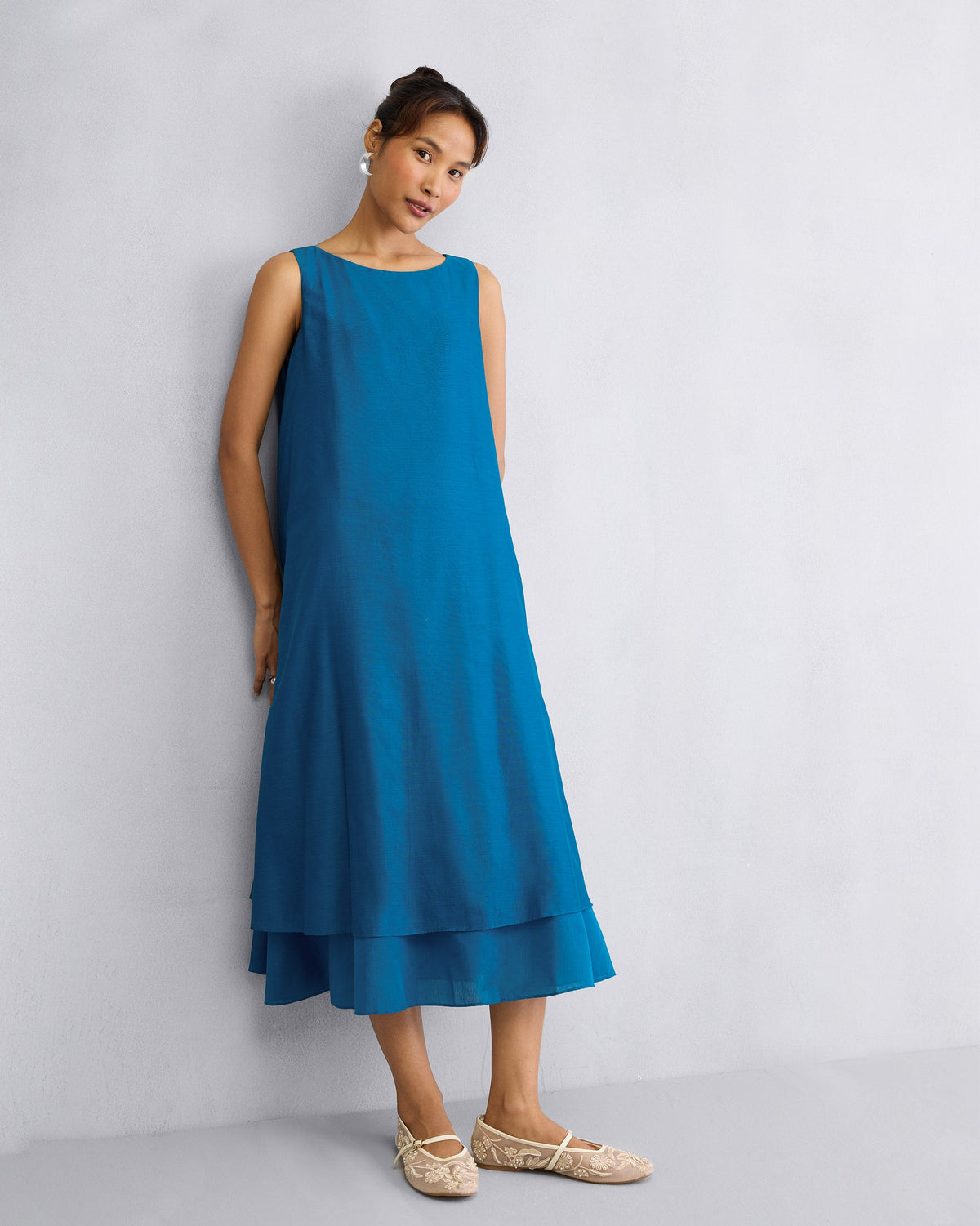 Double Layer Dress - Sapphire
