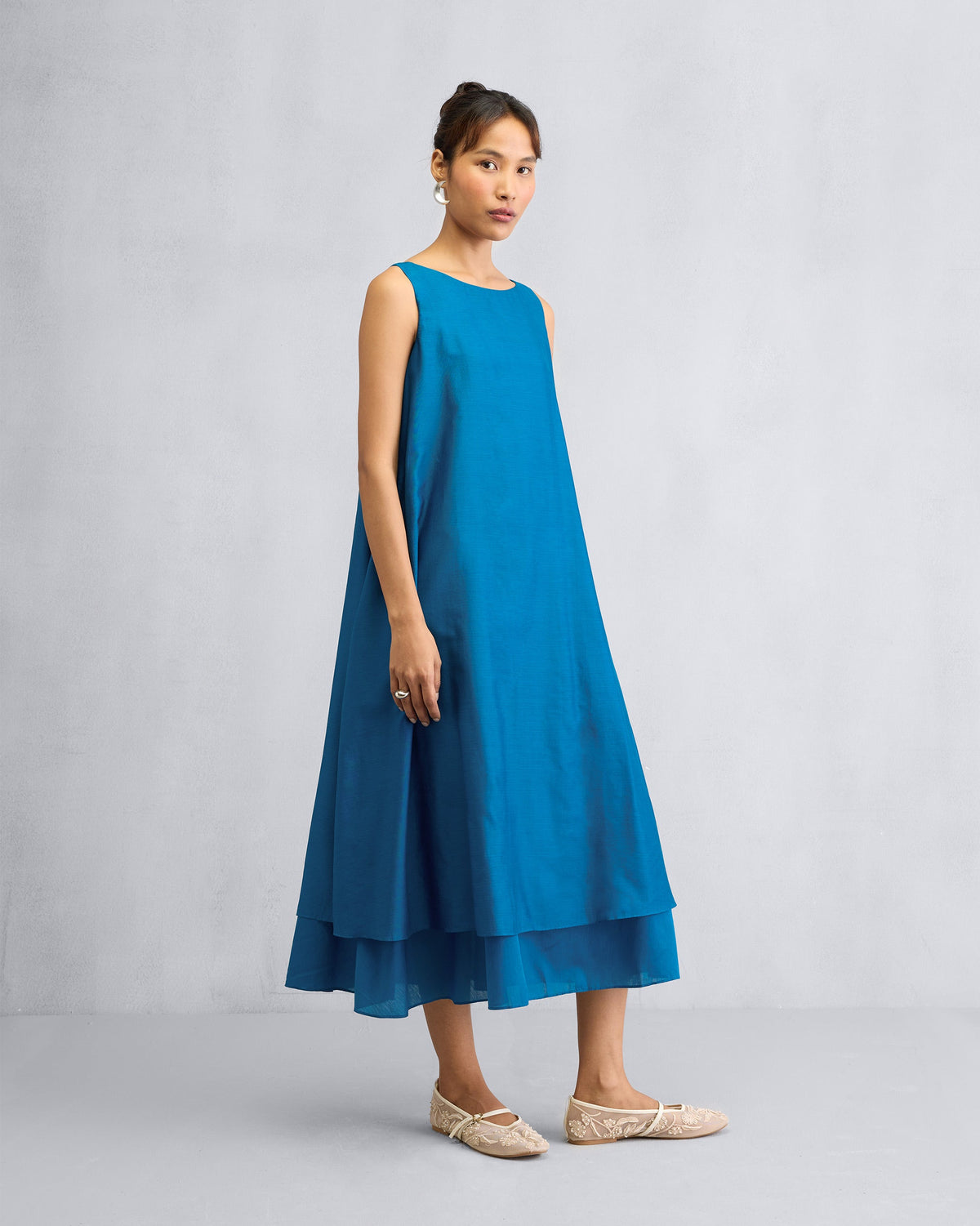 Double Layer Dress - Sapphire
