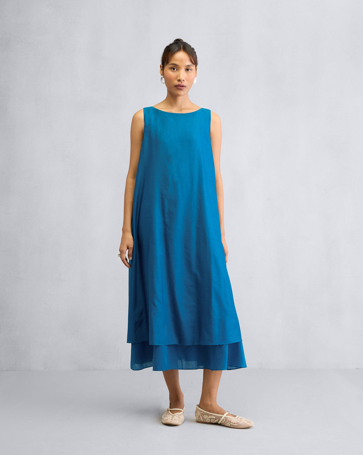 Double Layer Dress - Sapphire