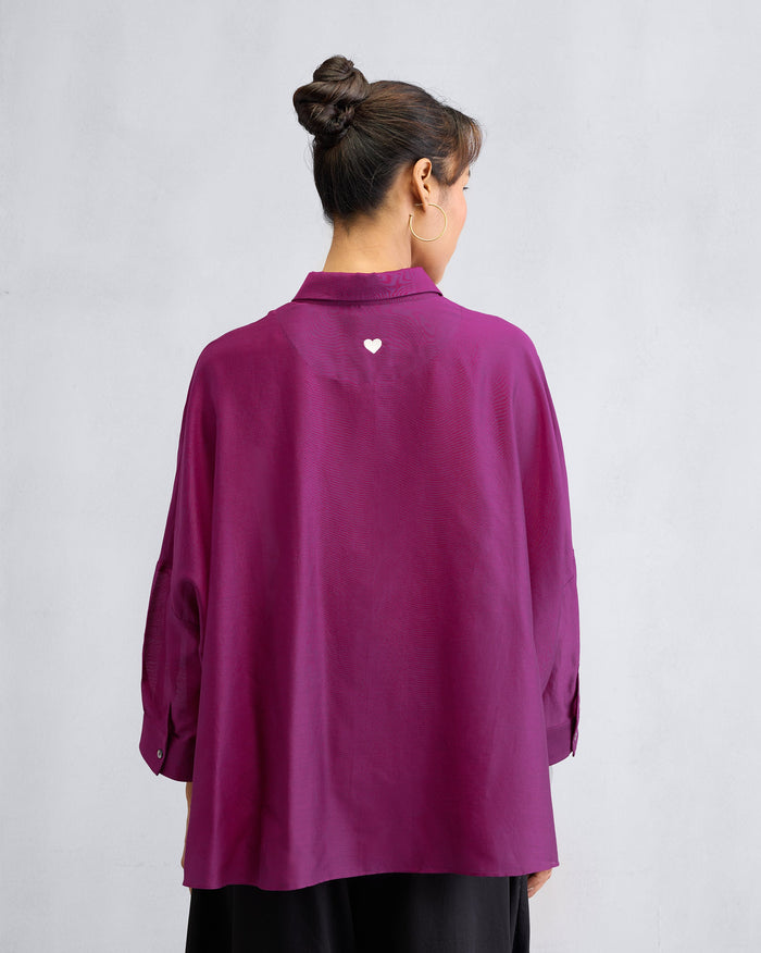 Boxy Shirt - Mulberry