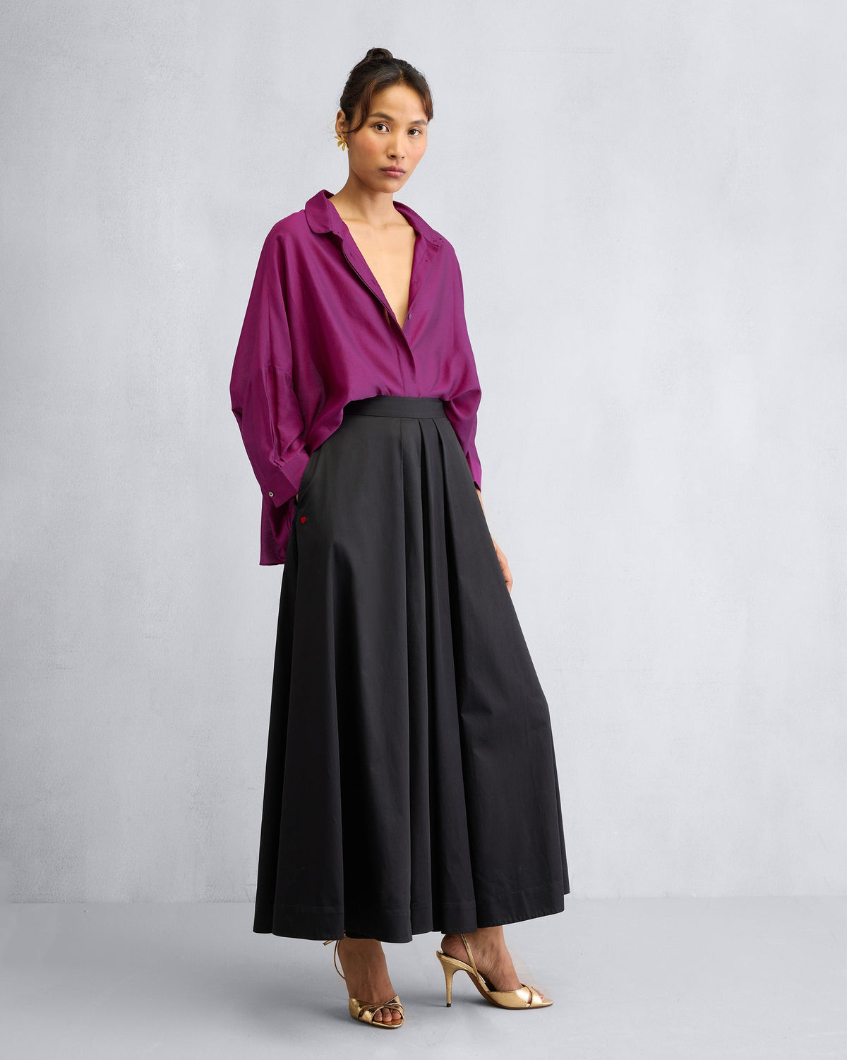 Boxy Shirt - Mulberry