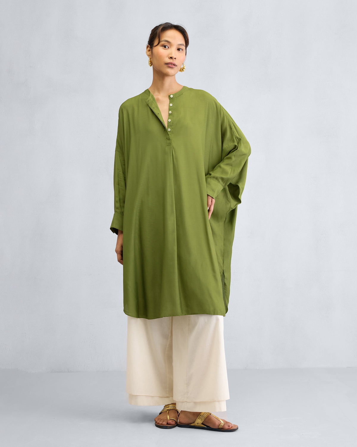 Lazy Sunday Tunic - Olive