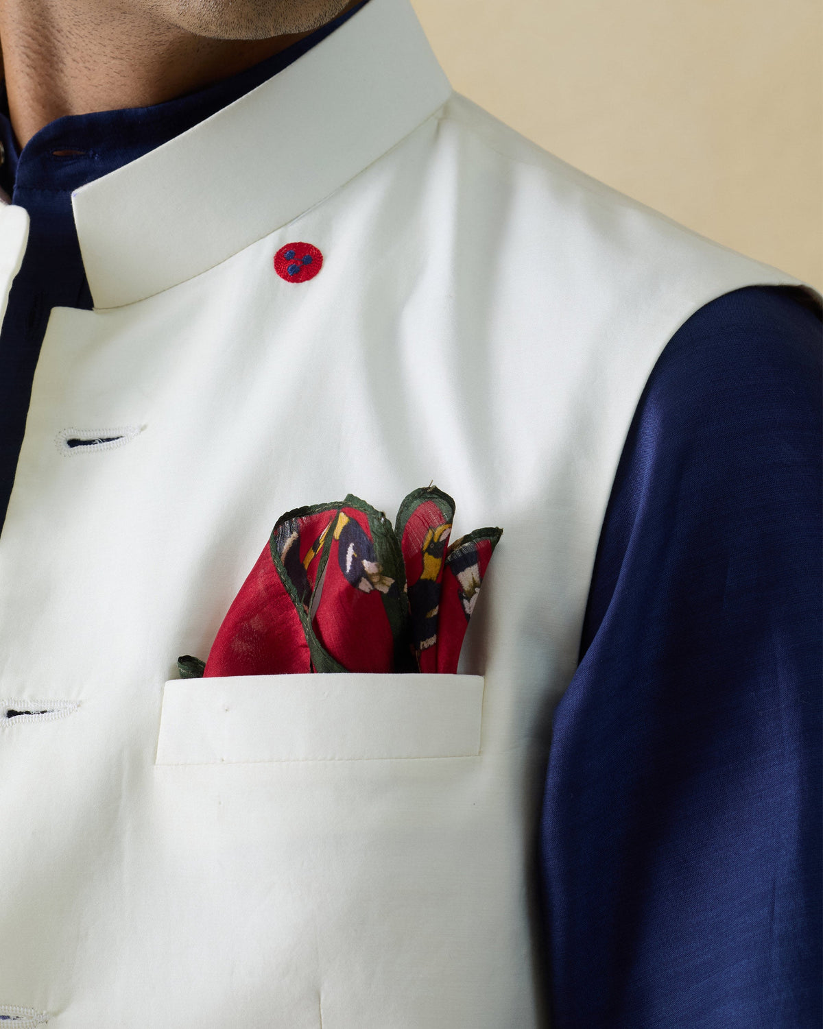 Leopard Pocket Sqaures - Purple & Crimson