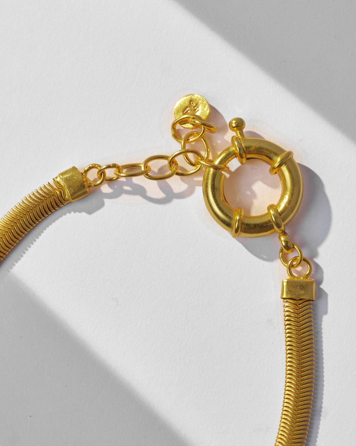 Herringbone Chain - Gold