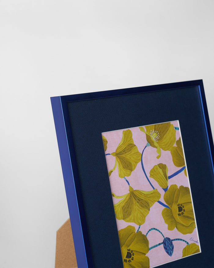 Poppy Wall Art - Blue