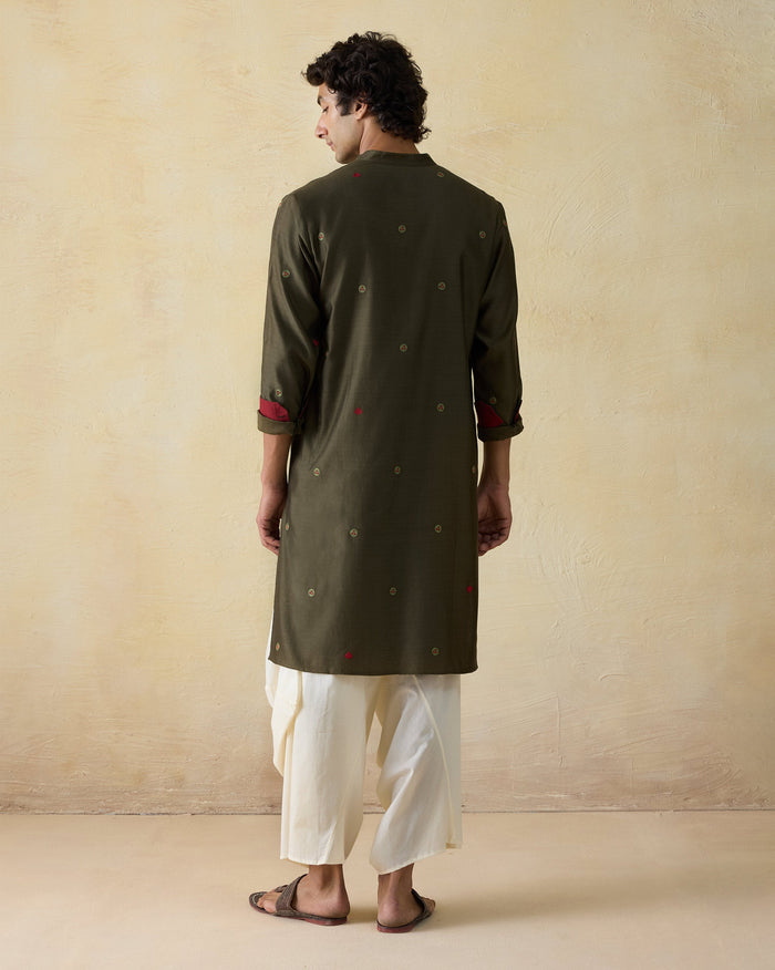 Neckband Kurta - Cotton Silk Classic Fit