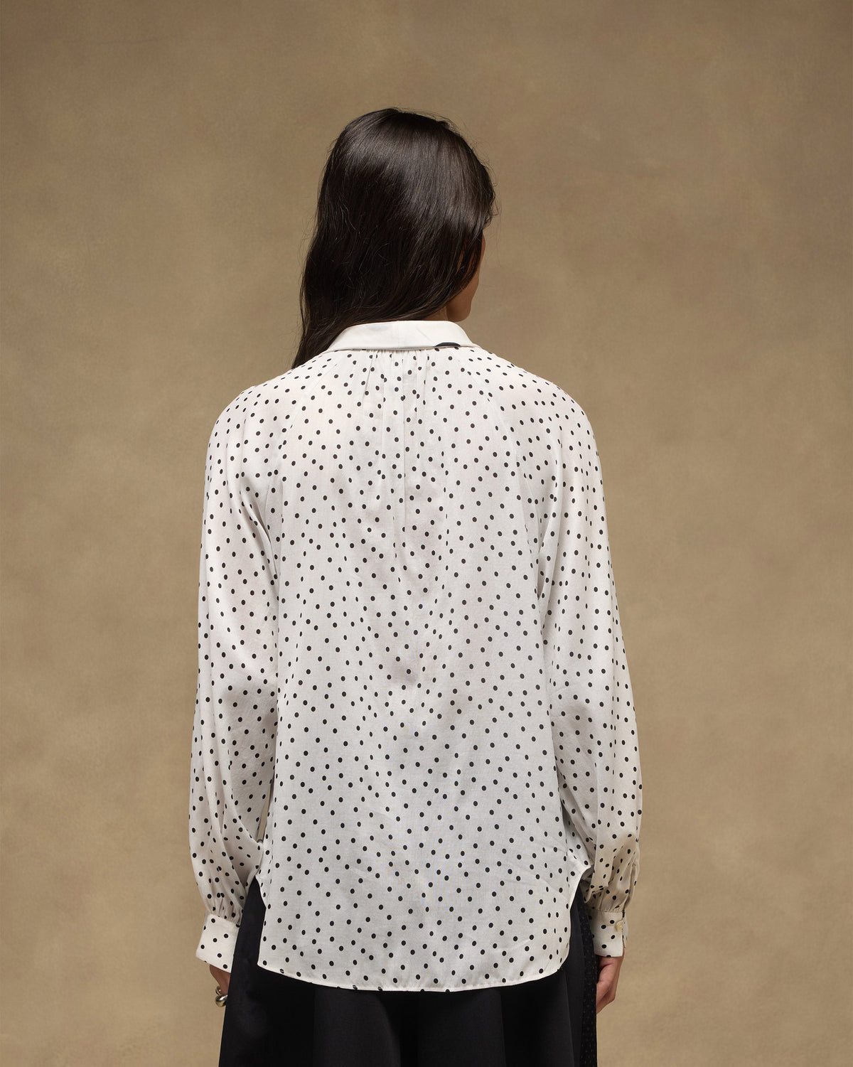 Whirl Tie Up Top - Cotton Silk Regular Fit