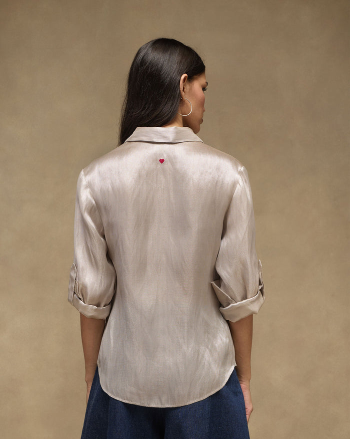 Starlight Shirt - Jacquard Tissue Organza