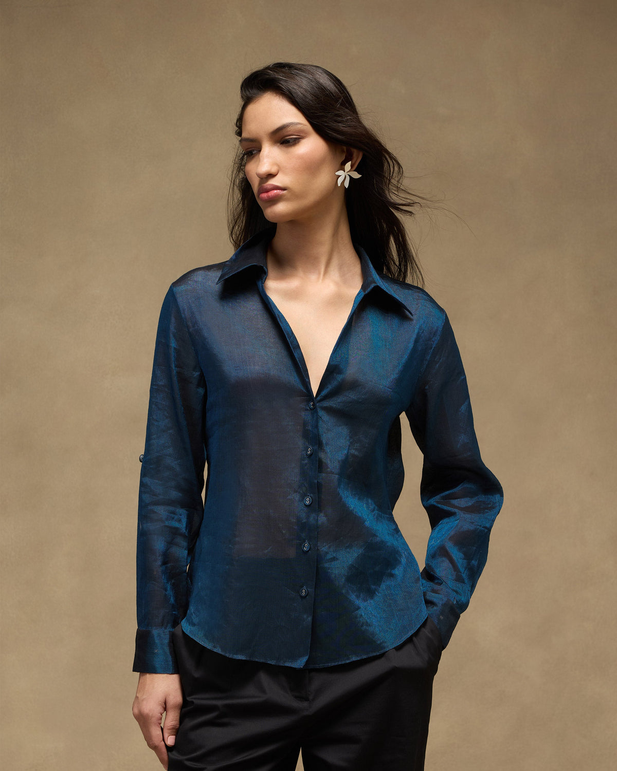 Swing Shirt - Tissue Jacquard Organza