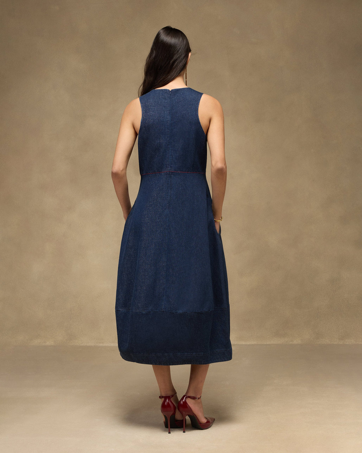 Sway Dress - Denim Fitted