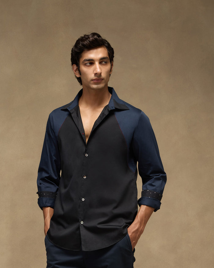 Moonrise Shirt - Cotton Satin Slim Fit