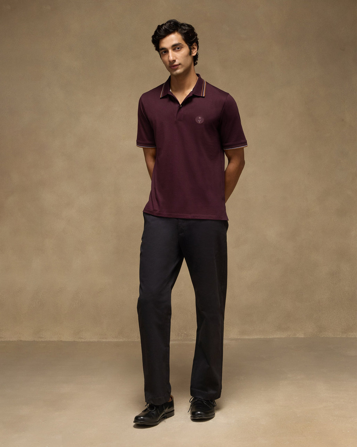 Stag Polo T-Shirt - Mercerised Cotton Classic Fit