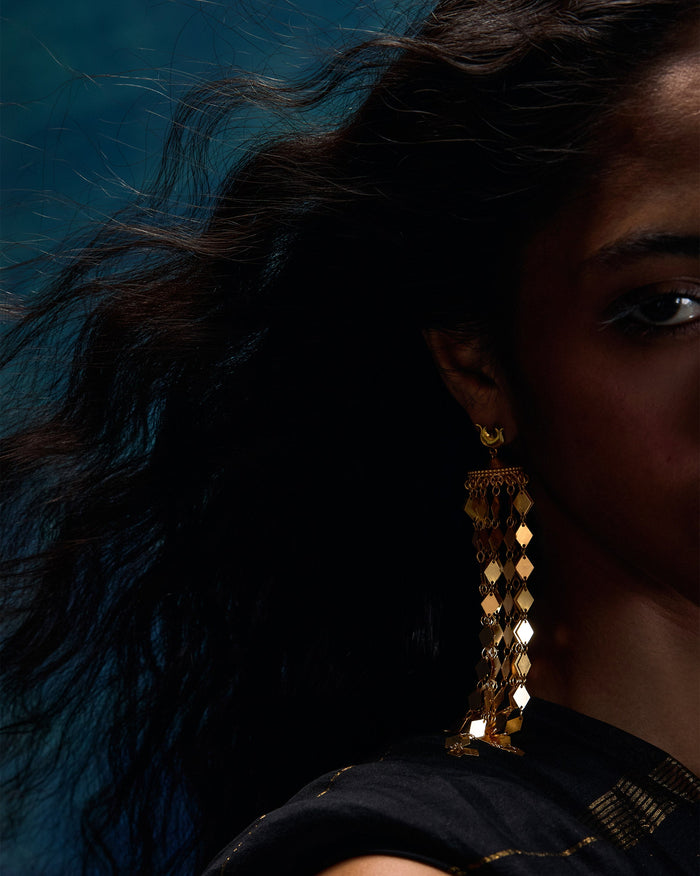 Gulbahar Earrings - Gold