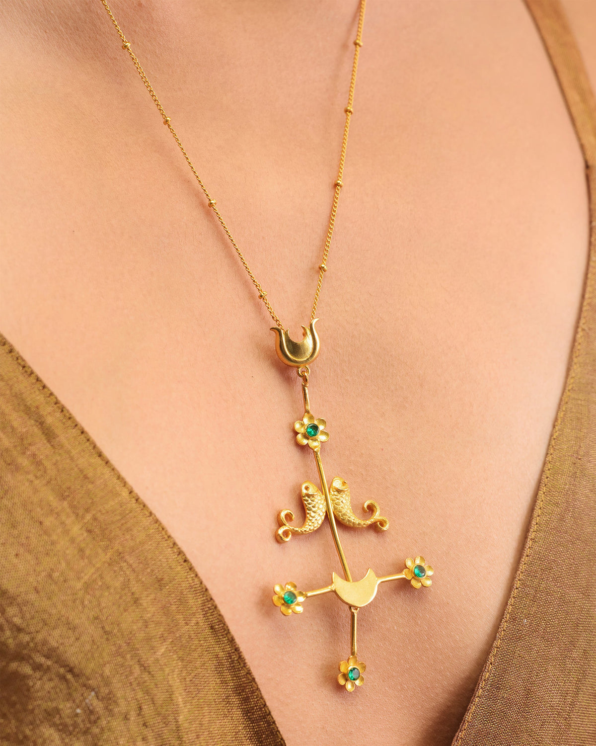 Gul Baag Necklace - Gold