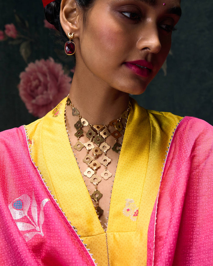 Phool Jaal Necklace - Gold