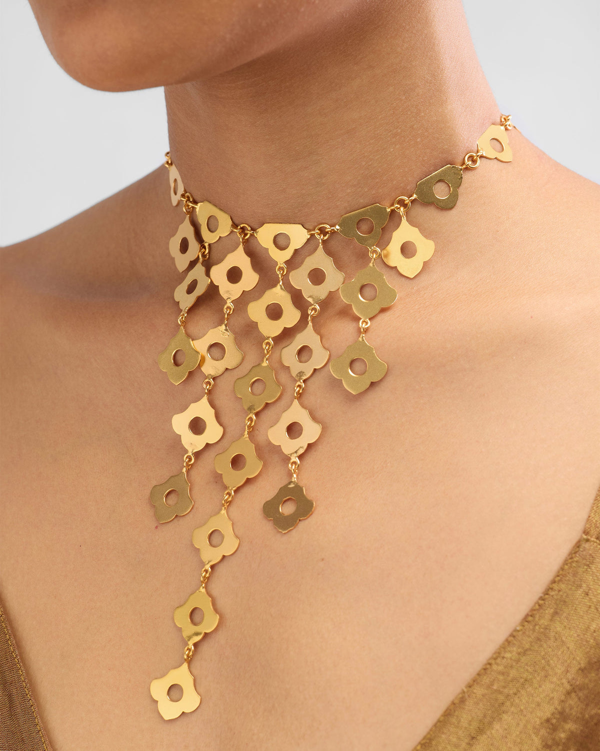 Phool Jaal Necklace - Gold