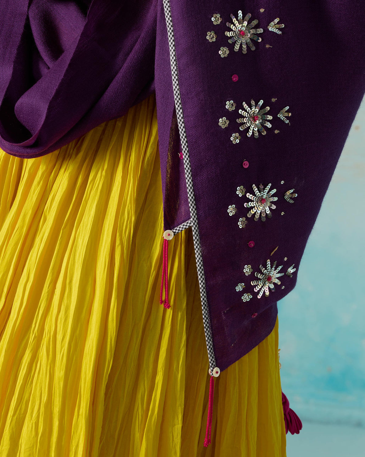 Bahaar Shawl - Violet