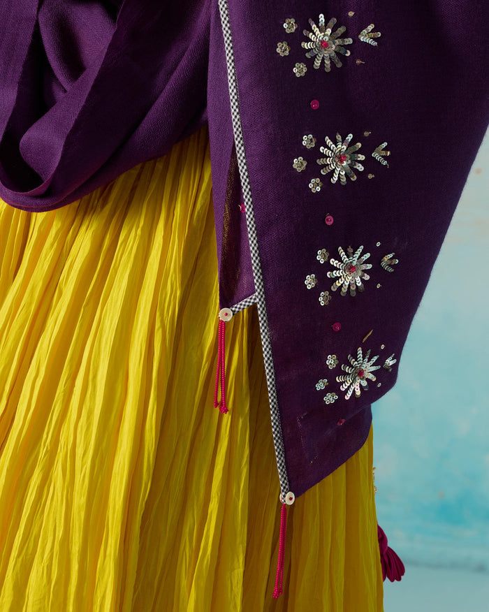 Bahaar Shawl - Violet