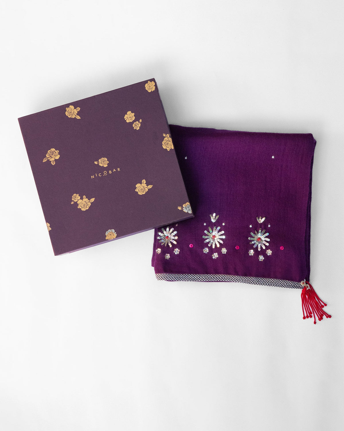 Bahaar Shawl - Violet