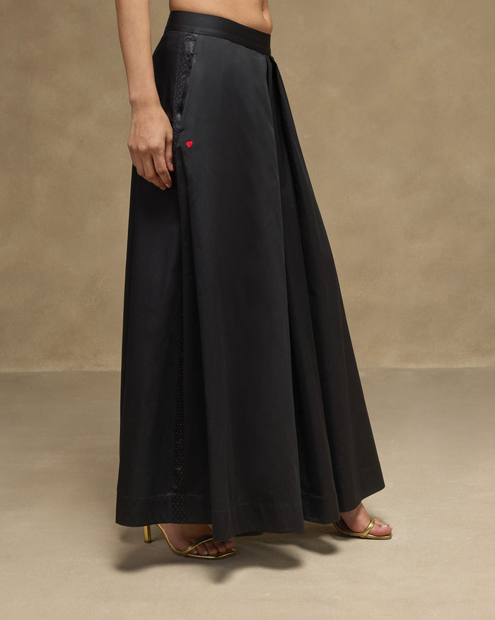 Sway Pants - Satin Blend Flared